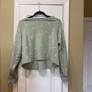 Olive green sweat shirt